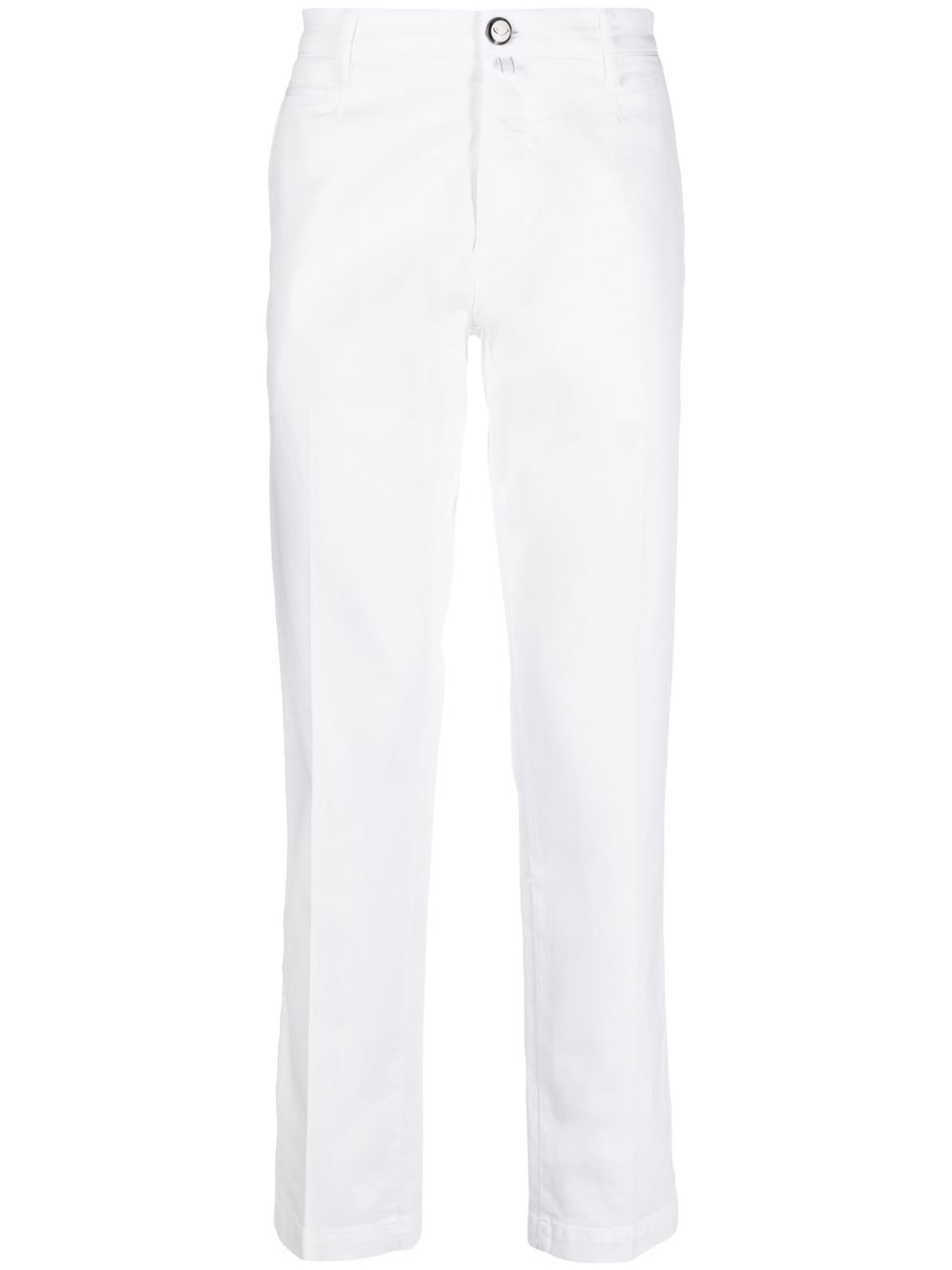 Jacob Cohën stretch-cotton Chinos White Men Chinos Maison-Kitsune