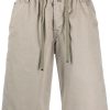 Maison-Kitsune Jacob Cohën logo-patch Drawstring Shorts Neutrals Men Bermuda Shorts