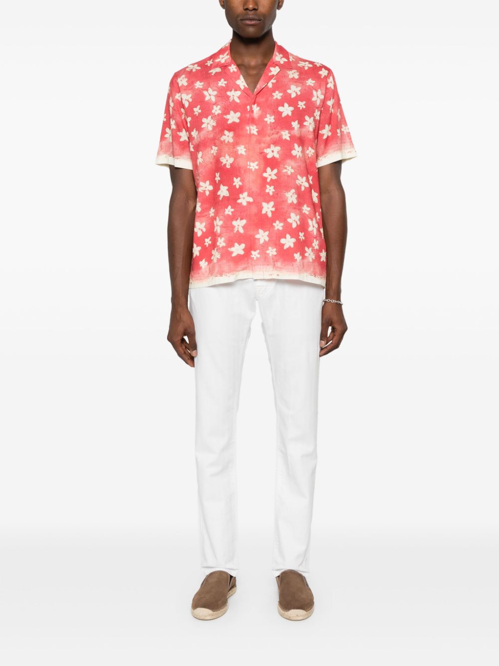 Men Slim-Fit Jeans Maison-Kitsune Jacob Cohën Bard slim-fit Jeans White