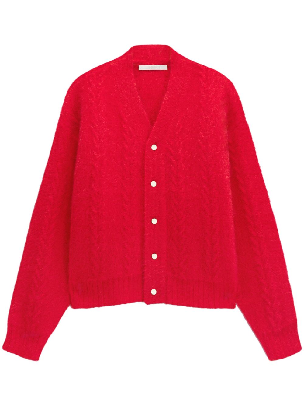 Maison-Kitsune Jacquemus The Nuvola Cardigan Red Men Cardigans