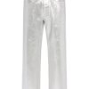 Maison-Kitsune Jacquemus The Wide de-Nîmes Jeans Silver Men Relaxed-Fit Jeans