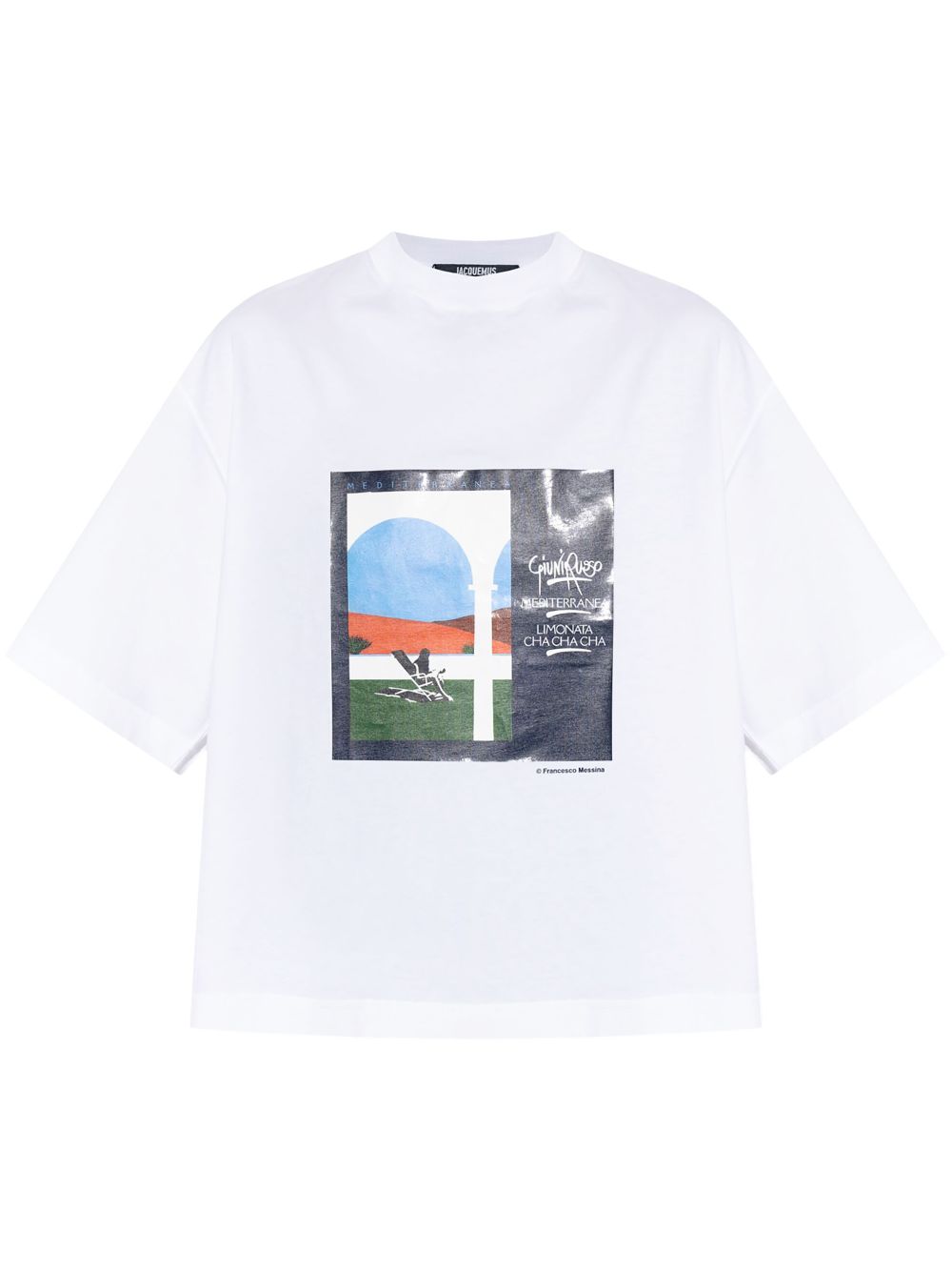 Maison-Kitsune T-Shirts Men Jacquemus Le Scesa T-shirt White