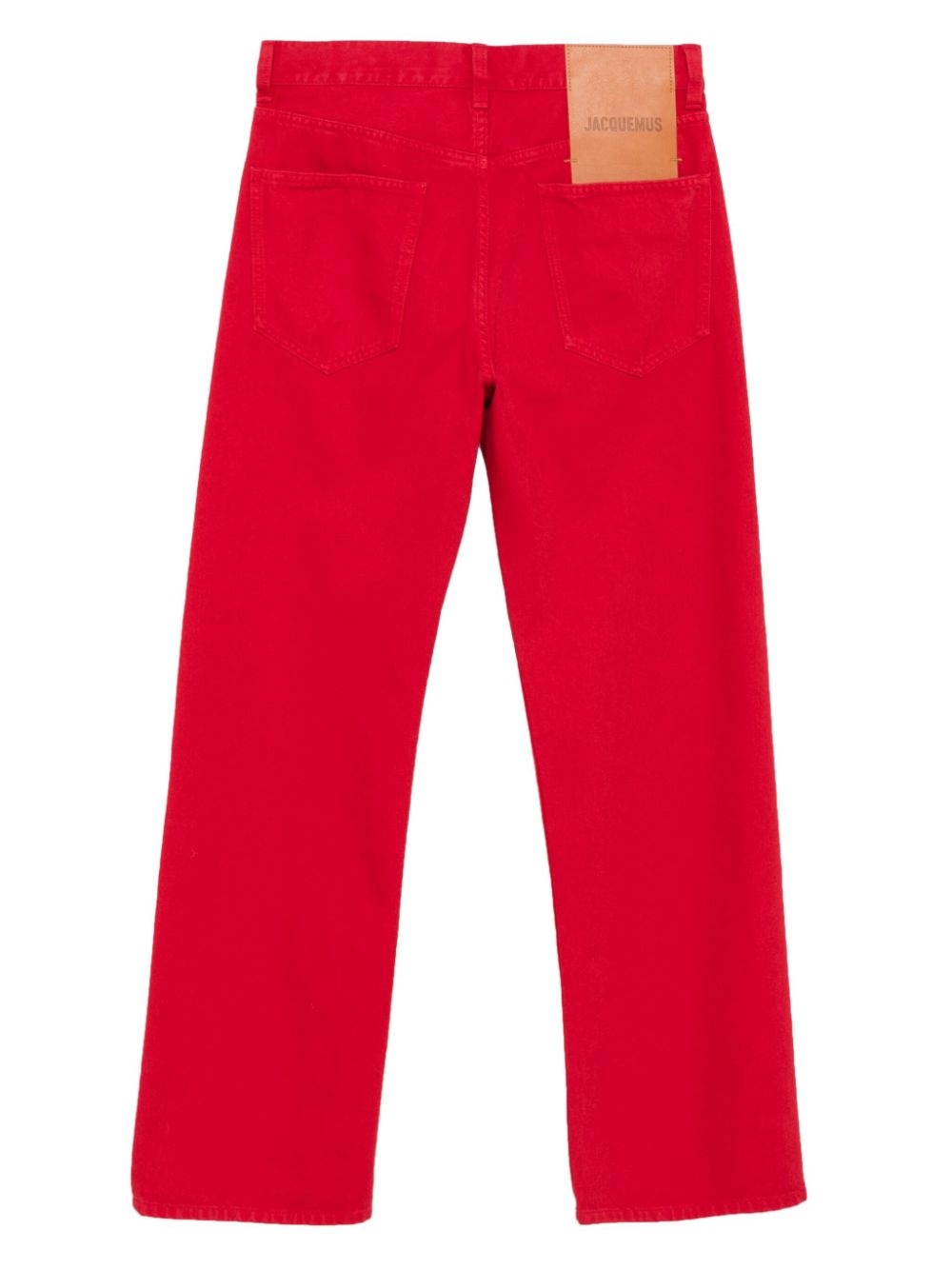 Maison-Kitsune Regular & Straight-Leg Jeans Men Jacquemus Le de-Nîmes Droit Jeans Red