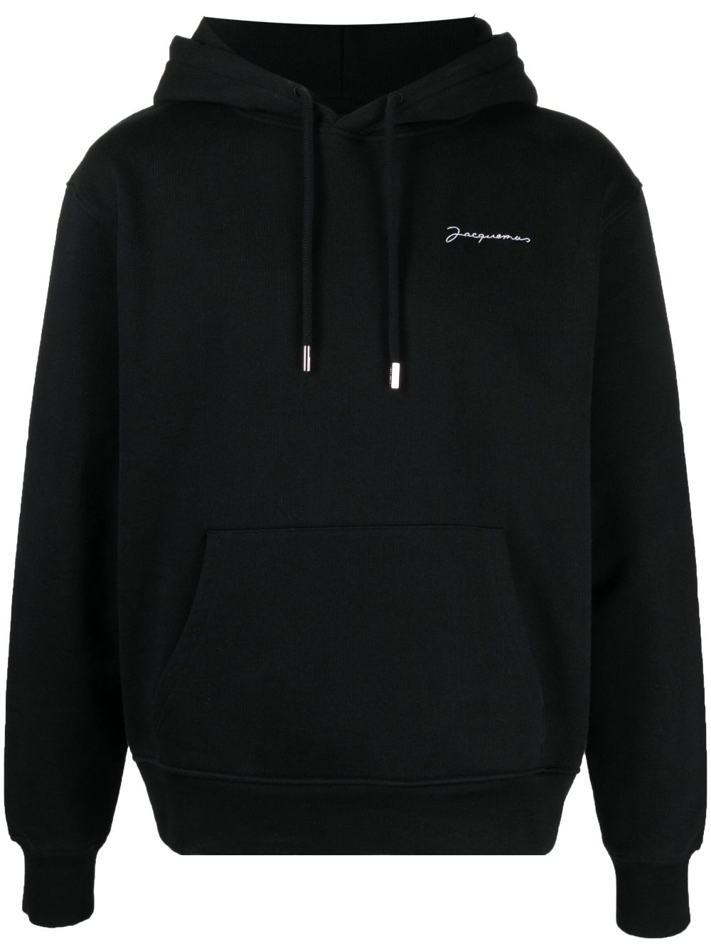 Maison-Kitsune Jacquemus Le Sweatshirt Brodé Hoodie Black Men Hoodies