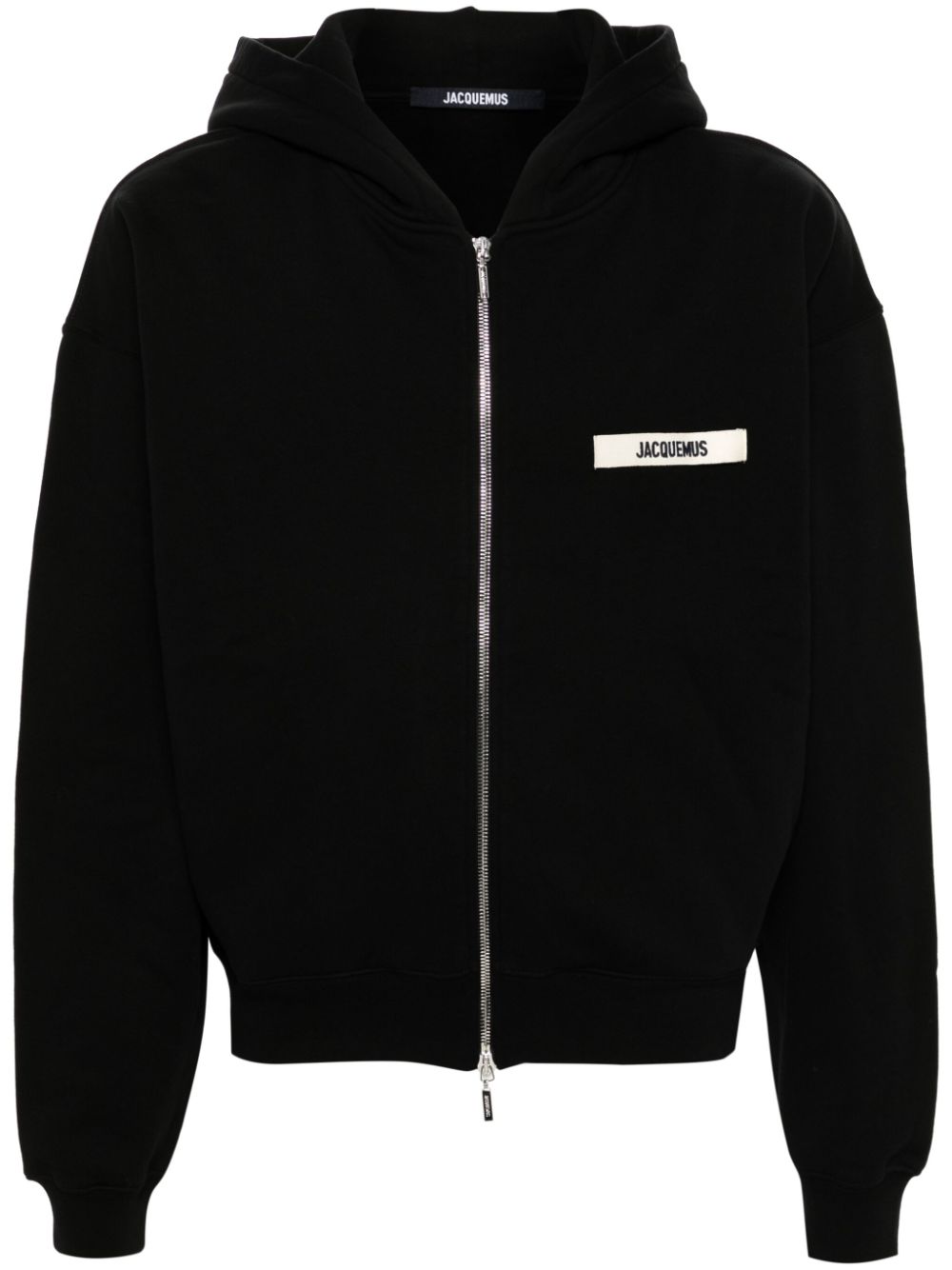 Maison-Kitsune Hoodies Men Jacquemus Le Hoodie Gros Grain Hoodie Black