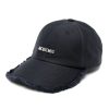 Jacquemus La Casquette Artichaut Cotton Cap Blue Men Hats Maison-Kitsune