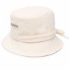 Maison-Kitsune Hats Men Jacquemus tie-detail Bucket Hat Neutrals