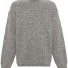Jacquemus Le Pull Jacquemus Jumper Grey Men Knitted Sweaters Maison-Kitsune