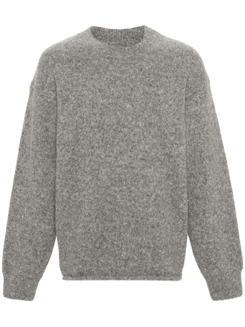 Jacquemus Le Pull Jacquemus Jumper Grey Men Knitted Sweaters Maison-Kitsune