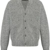 Jacquemus Jacquemus Cardigan Grey Men Cardigans Maison-Kitsune