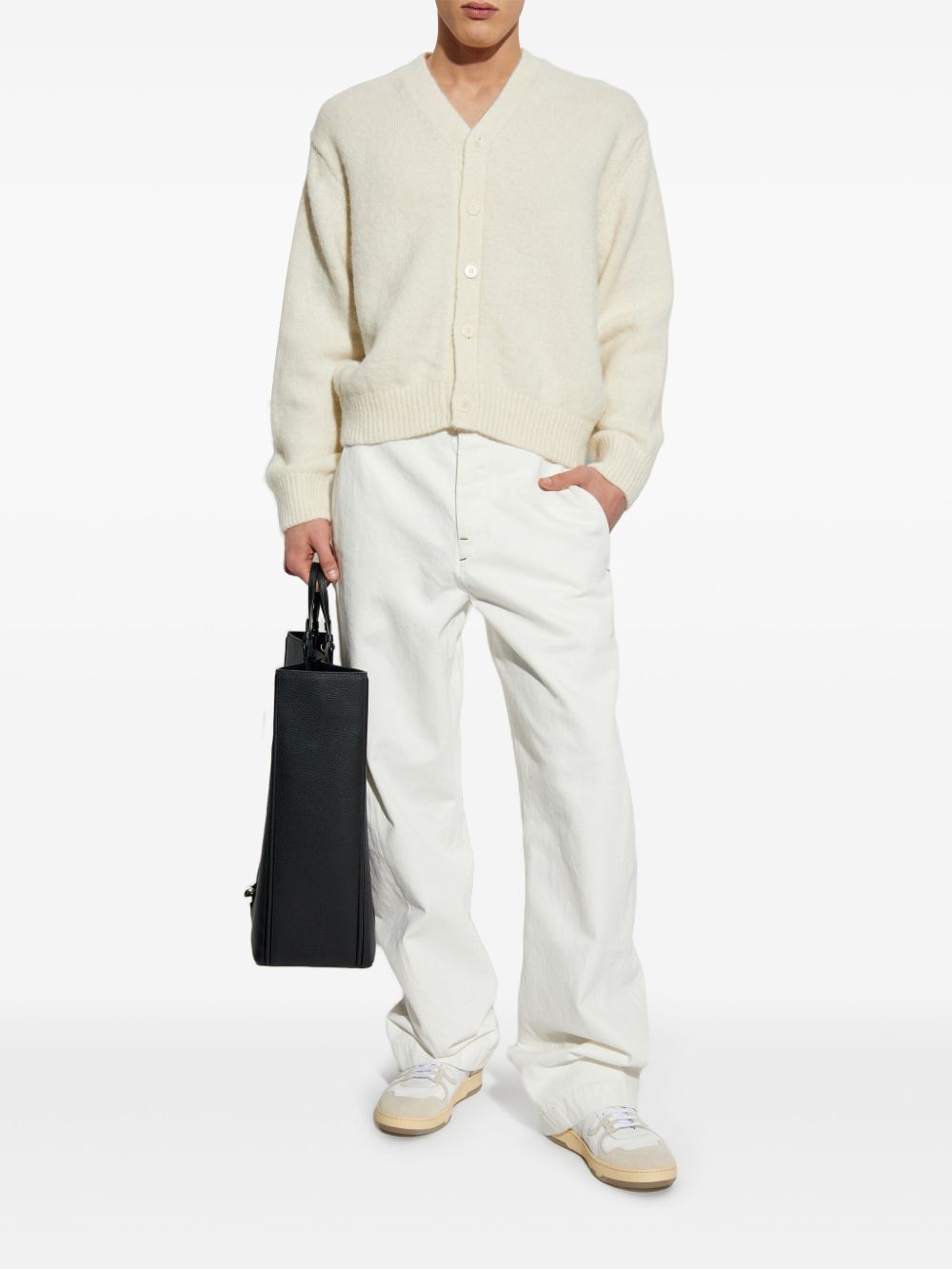 Jacquemus Jacquemus Cardigan Neutrals Maison-Kitsune Men Cardigans
