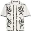 Men Shirts Maison-Kitsune Jacquemus La Chemise Jean Bowling Shirt White