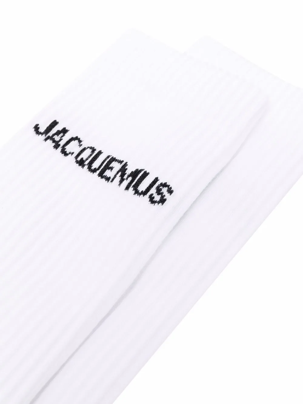 Jacquemus Les Chaussettes Jacquemus logo-intarsia Socks White Men Socks Maison-Kitsune