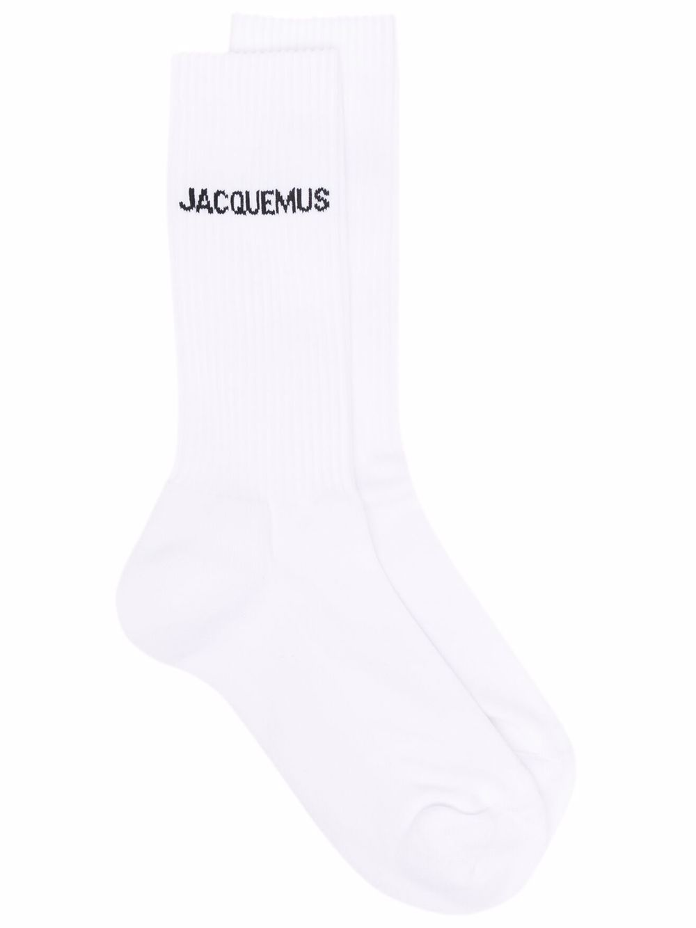 Jacquemus Les Chaussettes Jacquemus logo-intarsia Socks White Men Socks Maison-Kitsune