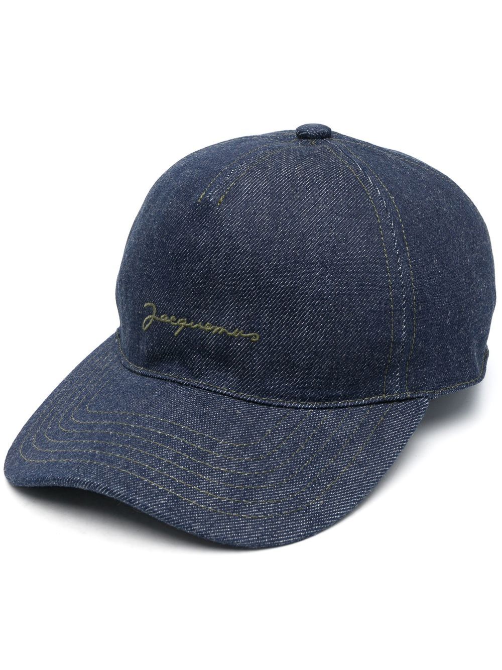 Maison-Kitsune Hats Men Jacquemus La Casquette De Nimes Baseball Cap Blue