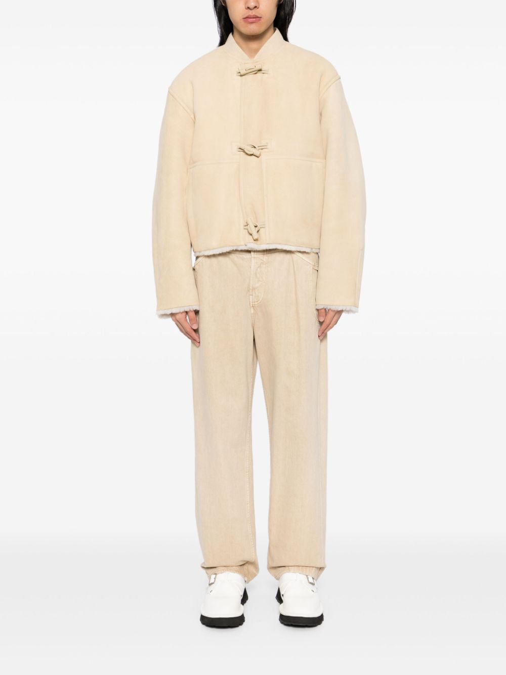 Jacquemus Telo Jacket Neutrals Men Duffle Coats Maison-Kitsune