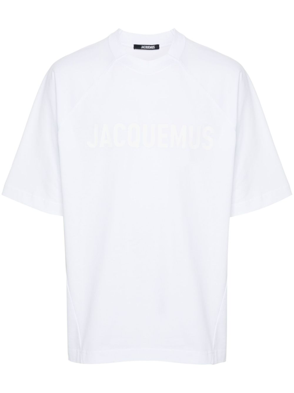 Jacquemus Le Tshirt Typo logo-print T-shirt White Men T-Shirts Maison-Kitsune