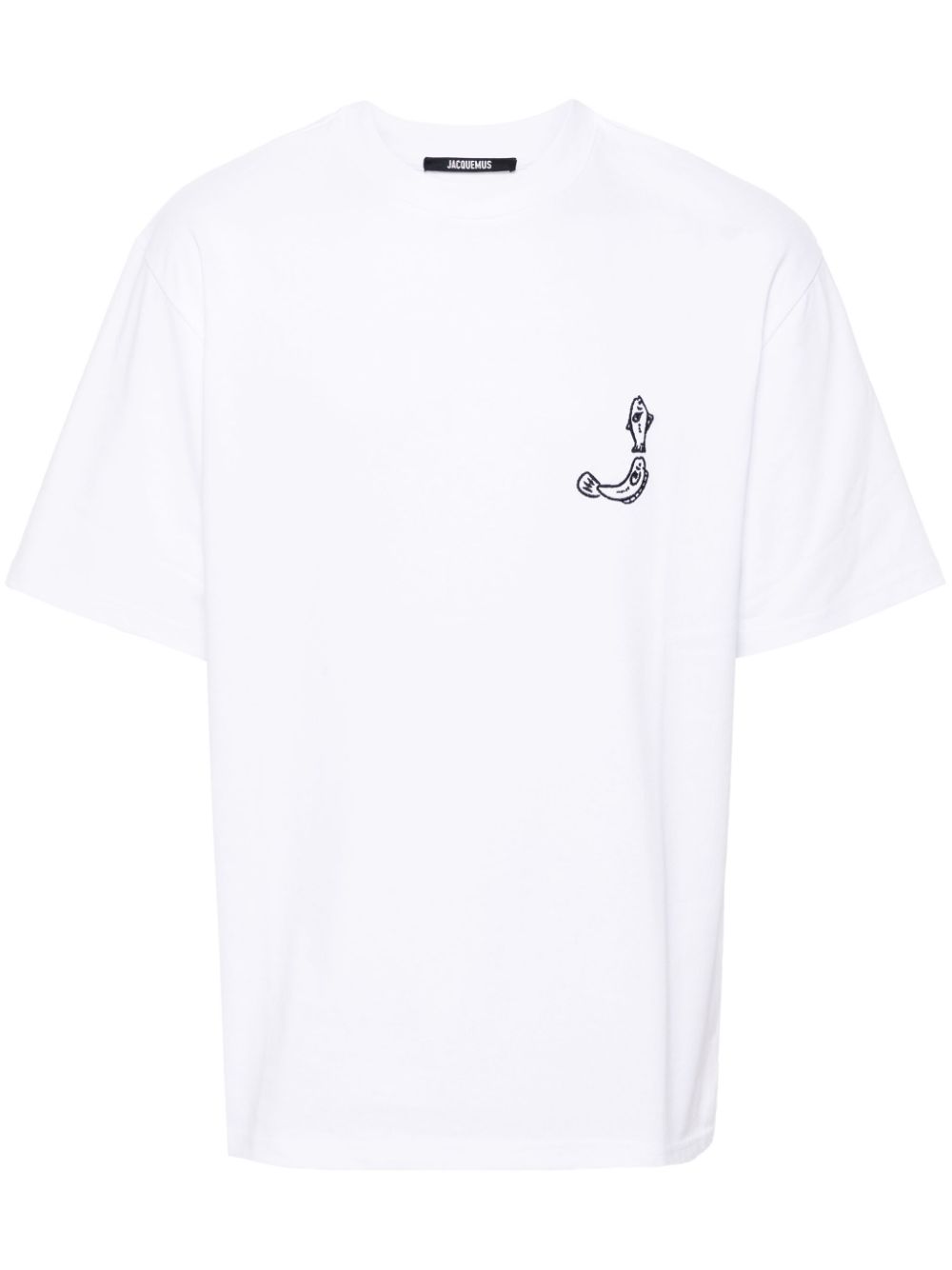 Maison-Kitsune T-Shirts Men Jacquemus Mèru Cotton T-shirt White