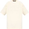 Maison-Kitsune T-Shirts Men Jacquemus logo-print Cotton t-shirt Neutrals