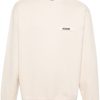 Jacquemus Le Sweatshirt Gros Grain Cotton Top Neutrals Maison-Kitsune Men Sweatshirts