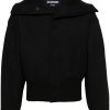 Maison-Kitsune Bomber Jackets Men Jacquemus Le Bomber Bordo Jacket Black