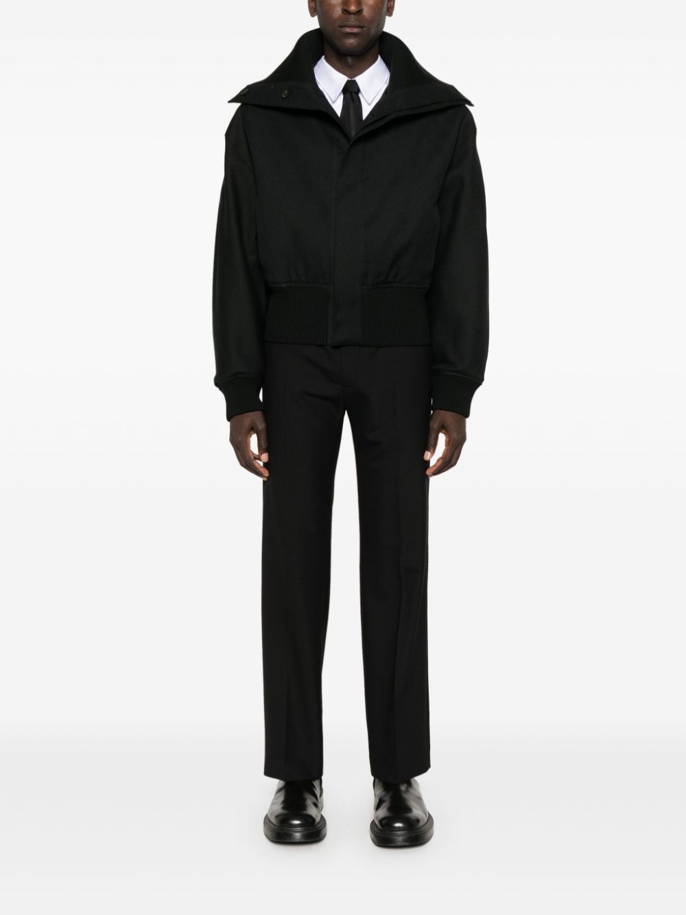 Maison-Kitsune Bomber Jackets Men Jacquemus Le Bomber Bordo Jacket Black