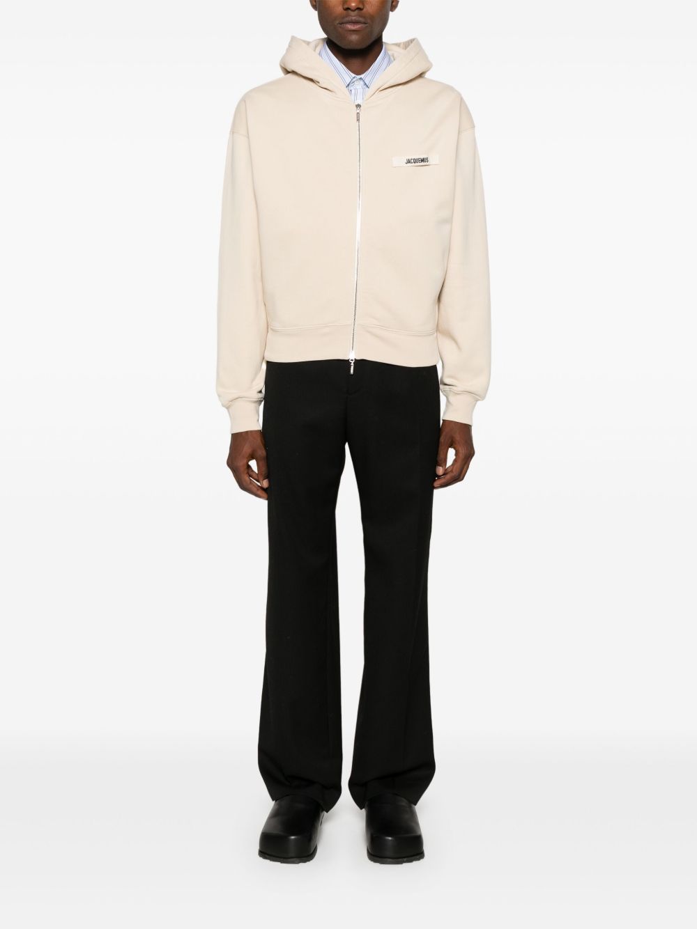 Men Hoodies Maison-Kitsune Jacquemus Le Hoodie Gros Grain Hoodie Neutrals