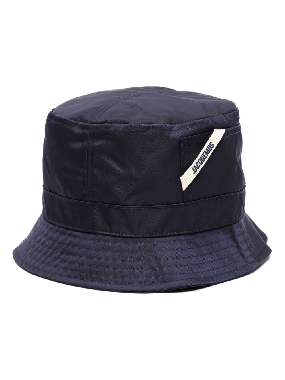 Maison-Kitsune Hats Men Jacquemus La Bob Ovalie Bucket Hat Blue