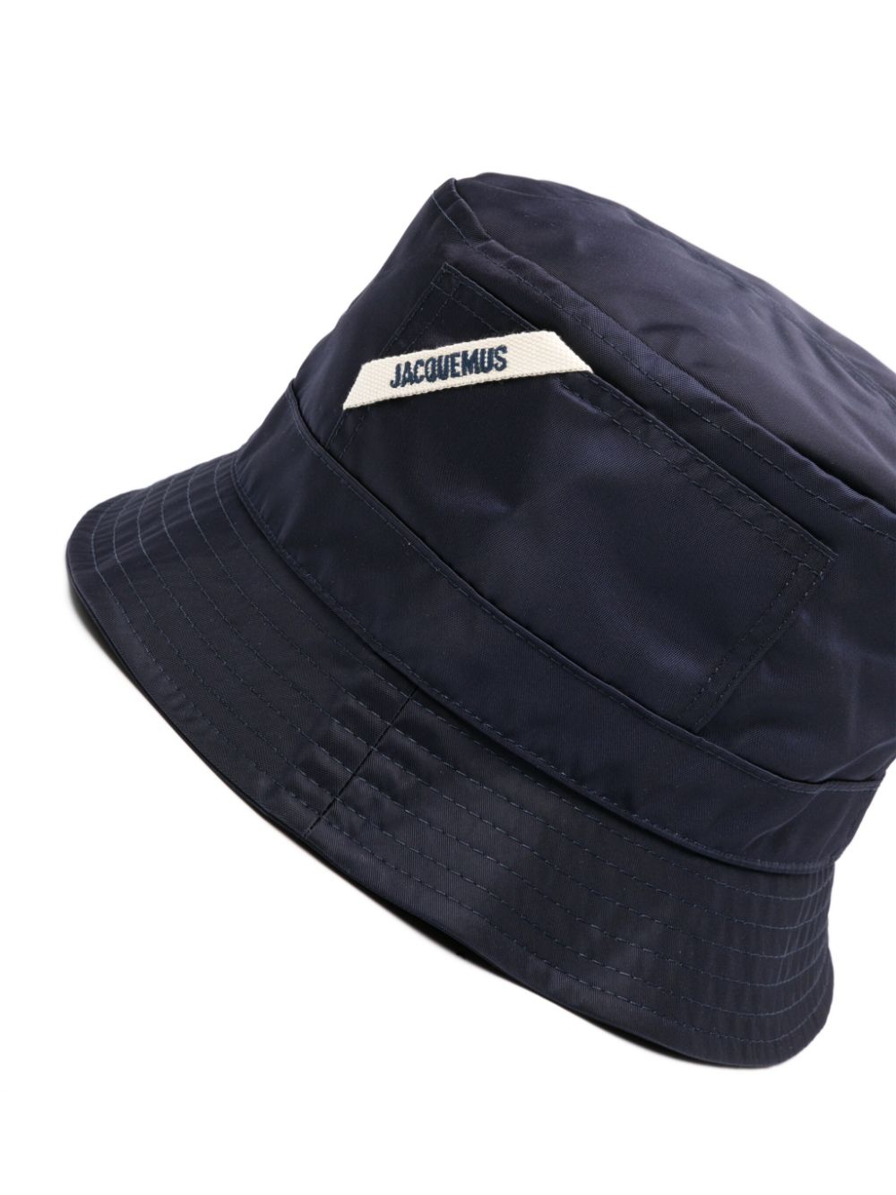 Maison-Kitsune Hats Men Jacquemus La Bob Ovalie Bucket Hat Blue