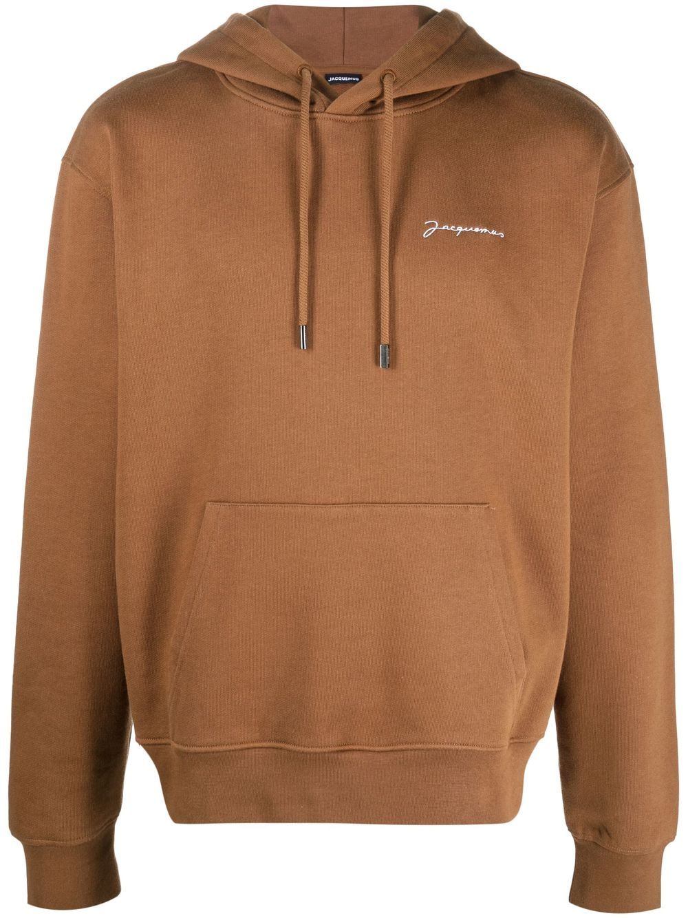 Jacquemus Le Sweatshirt Brodé Hoodie Brown Men Hoodies Maison-Kitsune