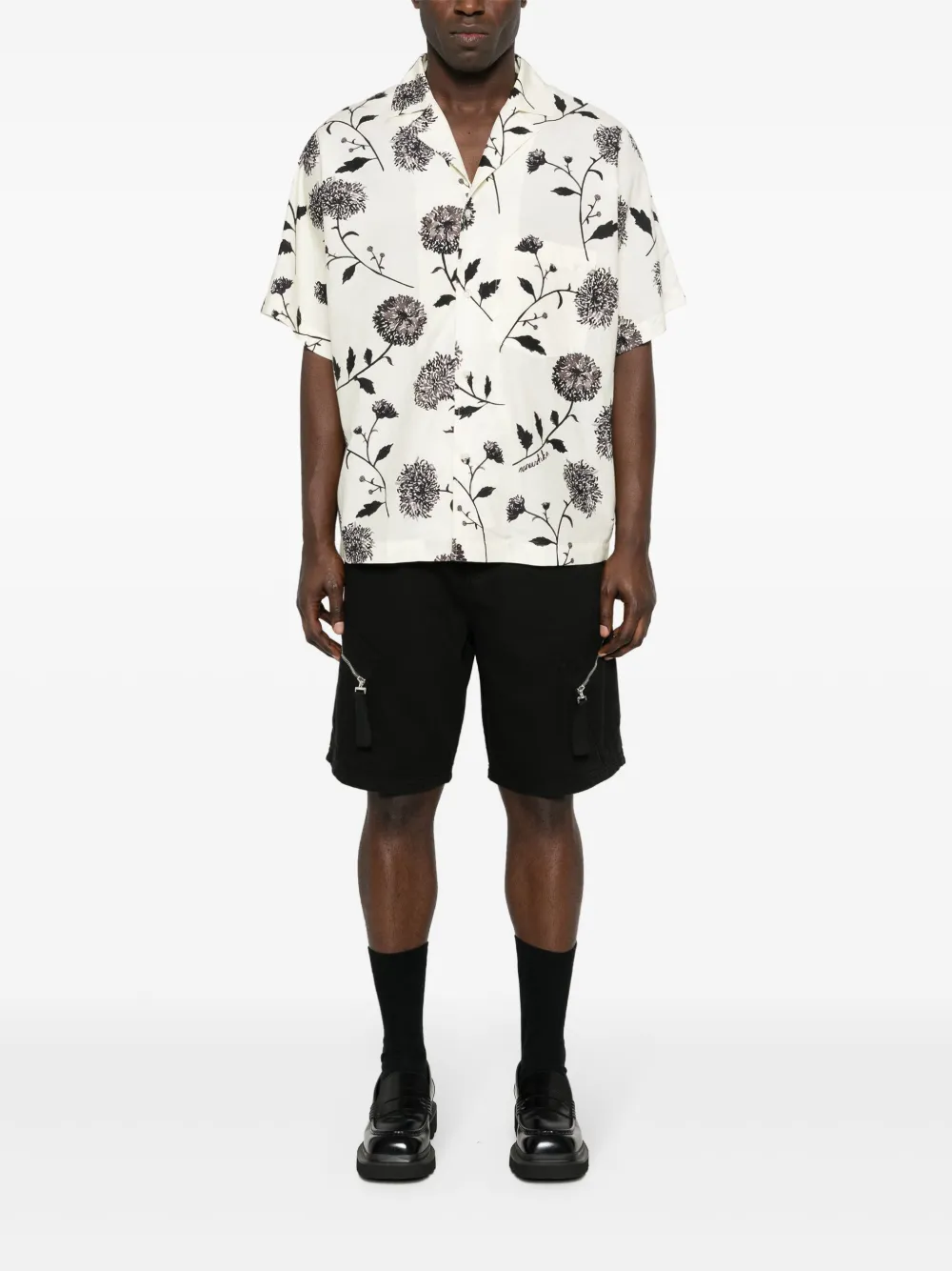 Jacquemus Le Short Canvas Cotton Shorts Black Men Bermuda Shorts Maison-Kitsune
