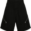 Jacquemus Le Short Canvas Cotton Shorts Black Men Bermuda Shorts Maison-Kitsune