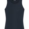 Jacquemus Pesco Cotton Tank Top Blue Maison-Kitsune Men T-Shirts