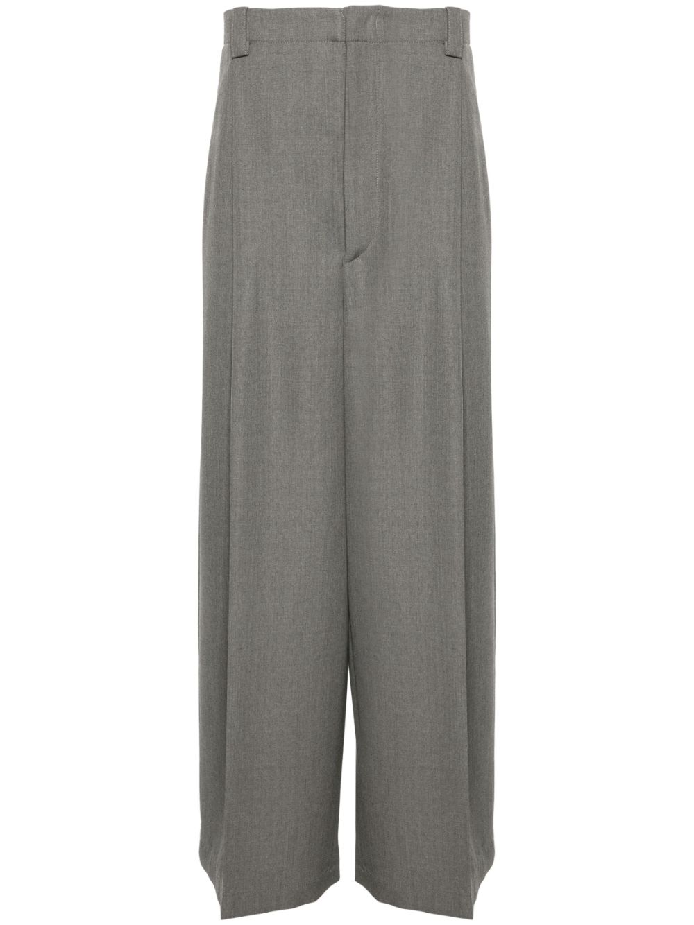 Men Wide Leg Pants Maison-Kitsune Jacquemus Le Pantalon Salti wide-leg Trousers Grey