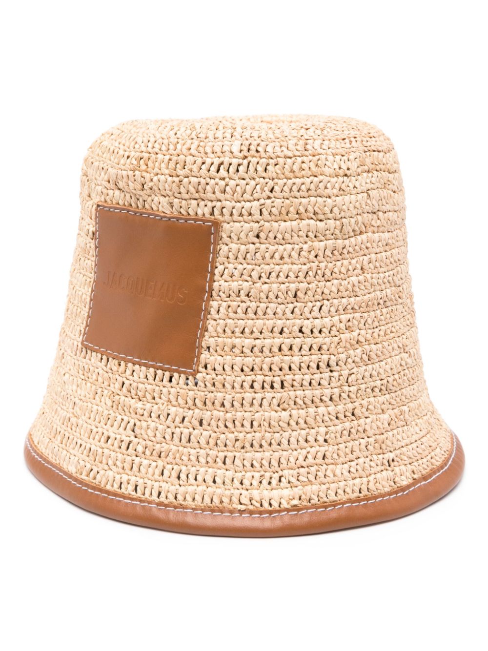 Maison-Kitsune Hats Men Jacquemus Le Bob Soli Bucket Hat Neutrals