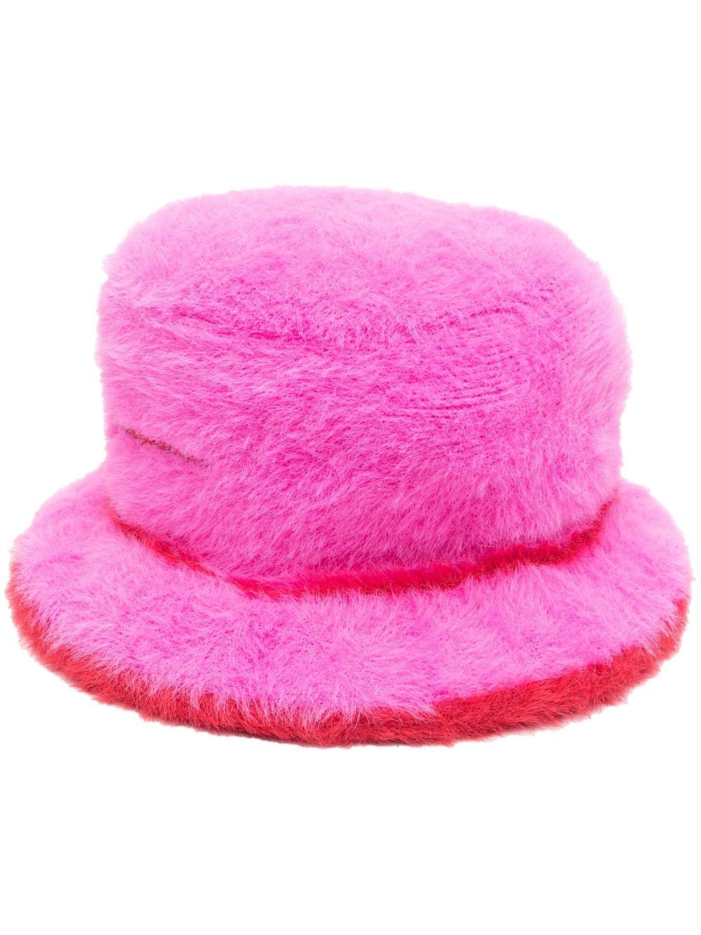 Jacquemus Le Bob Neve Bucket Hat Pink Men Hats Maison-Kitsune