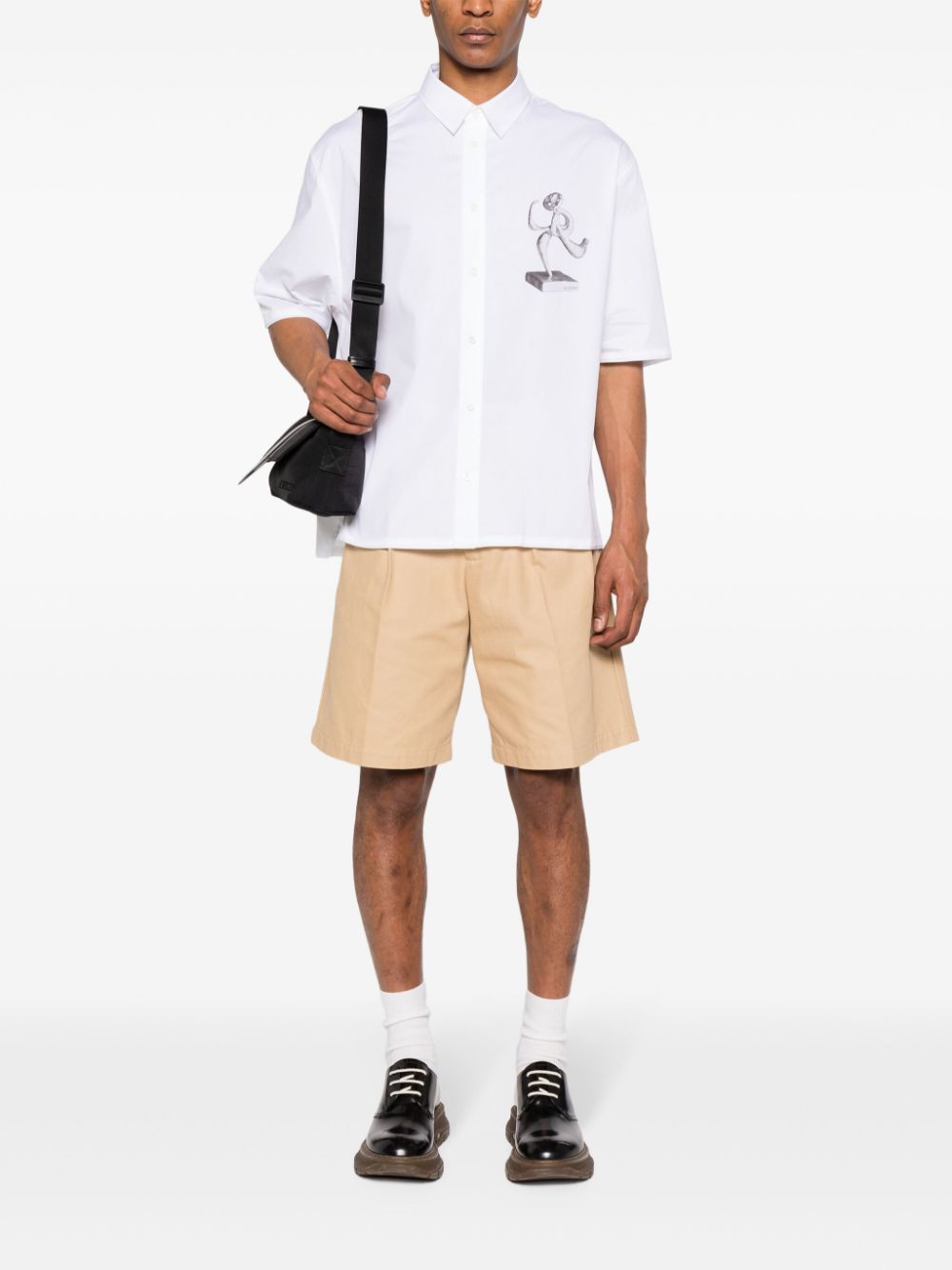 Maison-Kitsune Jacquemus Cabri button-up Shirt Black Men Shirts
