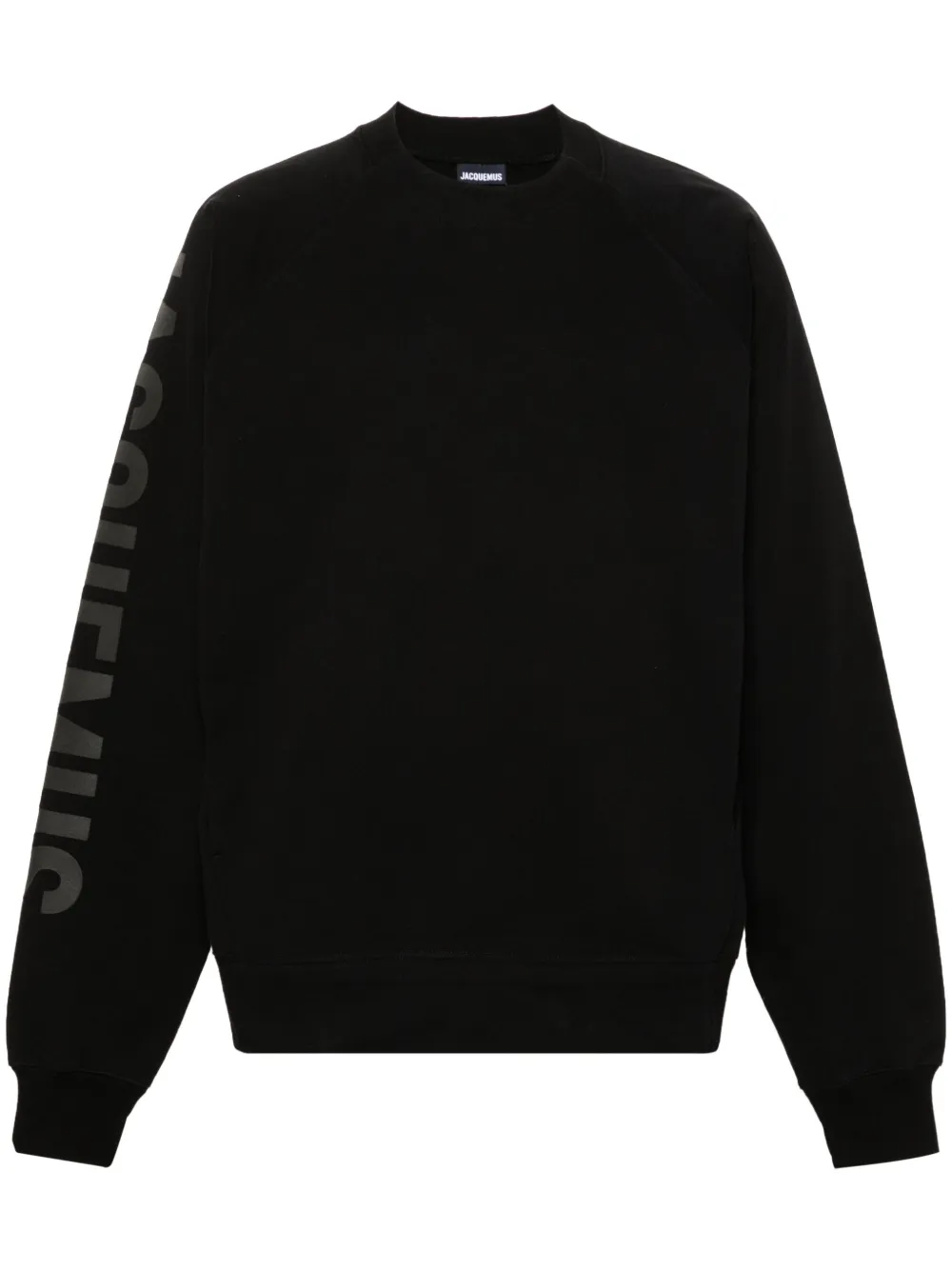 Maison-Kitsune Sweatshirts Men Jacquemus Le Sweatshirt Typo Cotton Top Black