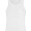 Maison-Kitsune Jacquemus Pesco Cotton Tank Top White Men Vests & Tank Tops
