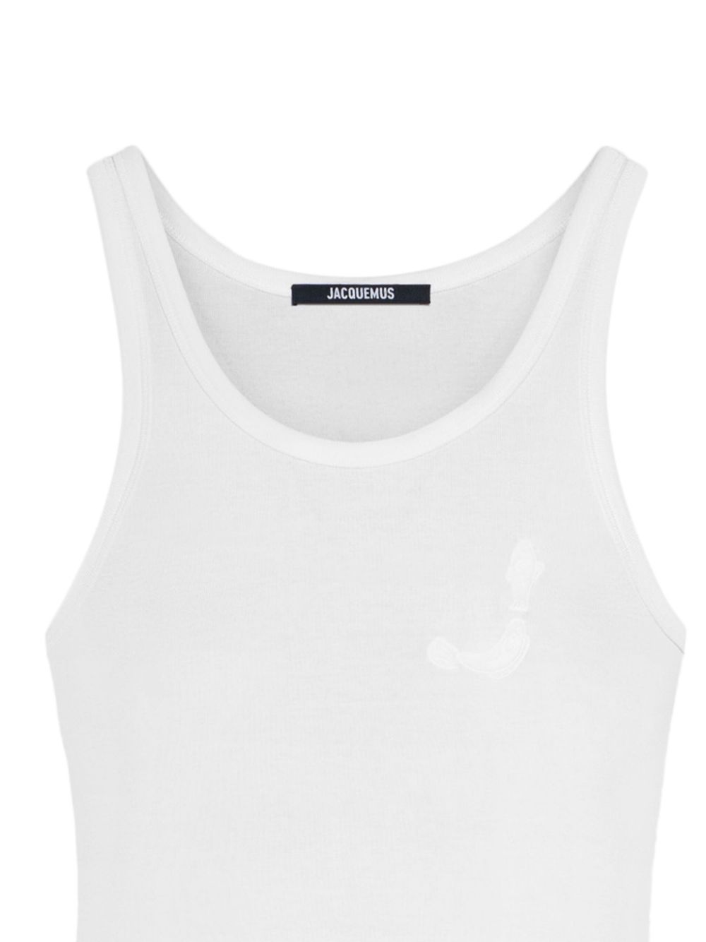 Maison-Kitsune Jacquemus Pesco Cotton Tank Top White Men Vests & Tank Tops