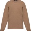 Maison-Kitsune Jacquemus drop-shoulder Jumper Brown Men Knitted Sweaters