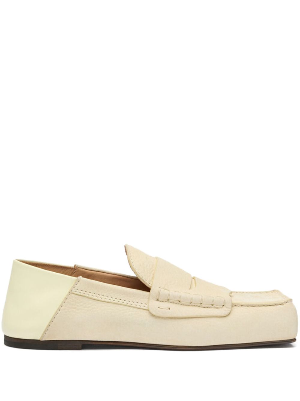Jacquemus Carré Loafers Yellow Men Loafers Maison-Kitsune
