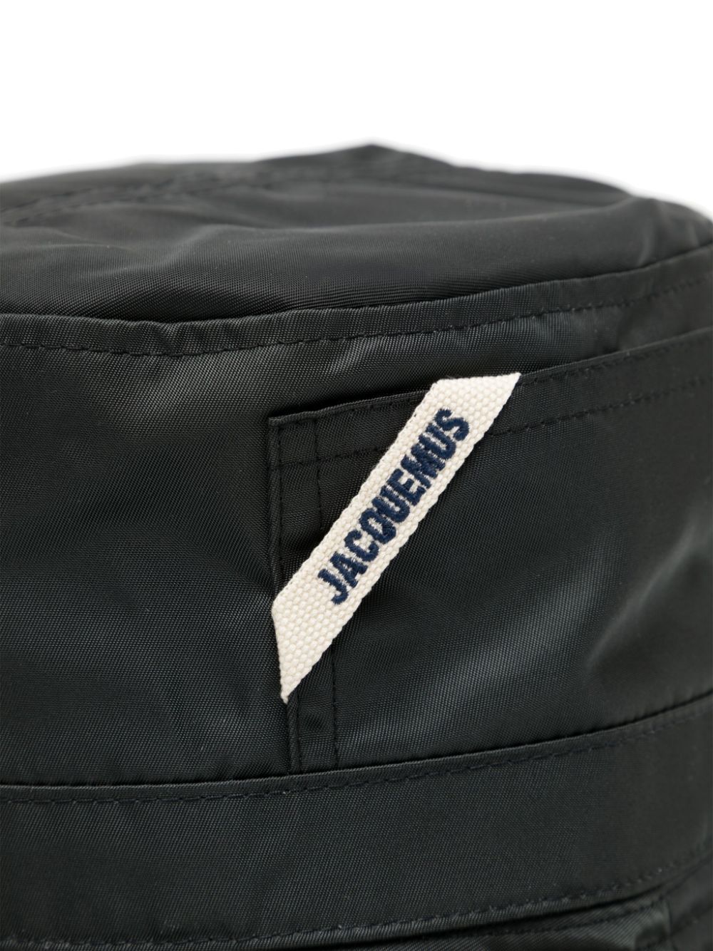 Men Hats Maison-Kitsune Jacquemus Le Bob Ovalie Bucket Hat Black