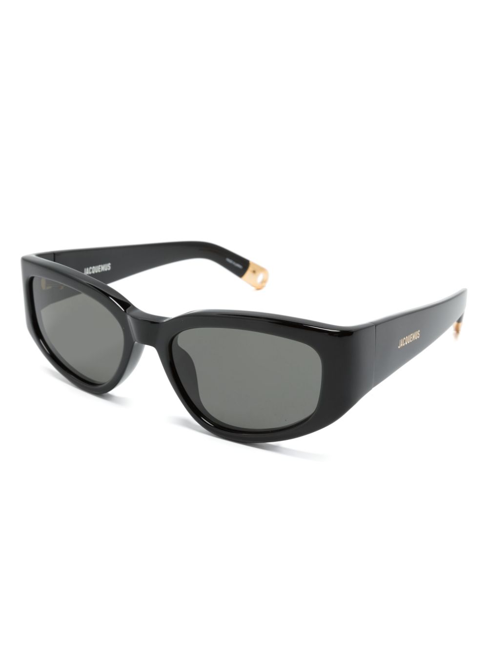 Men Sunglasses Maison-Kitsune Jacquemus Les Lunettes Gala butterfly-frame Sunglasses Black