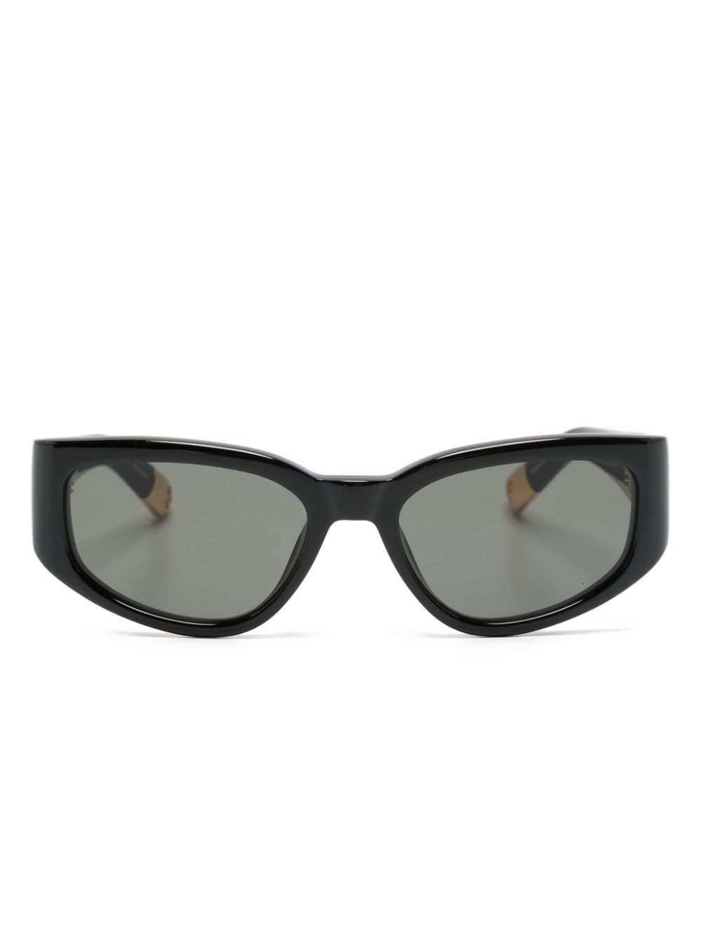 Men Sunglasses Maison-Kitsune Jacquemus Les Lunettes Gala butterfly-frame Sunglasses Black