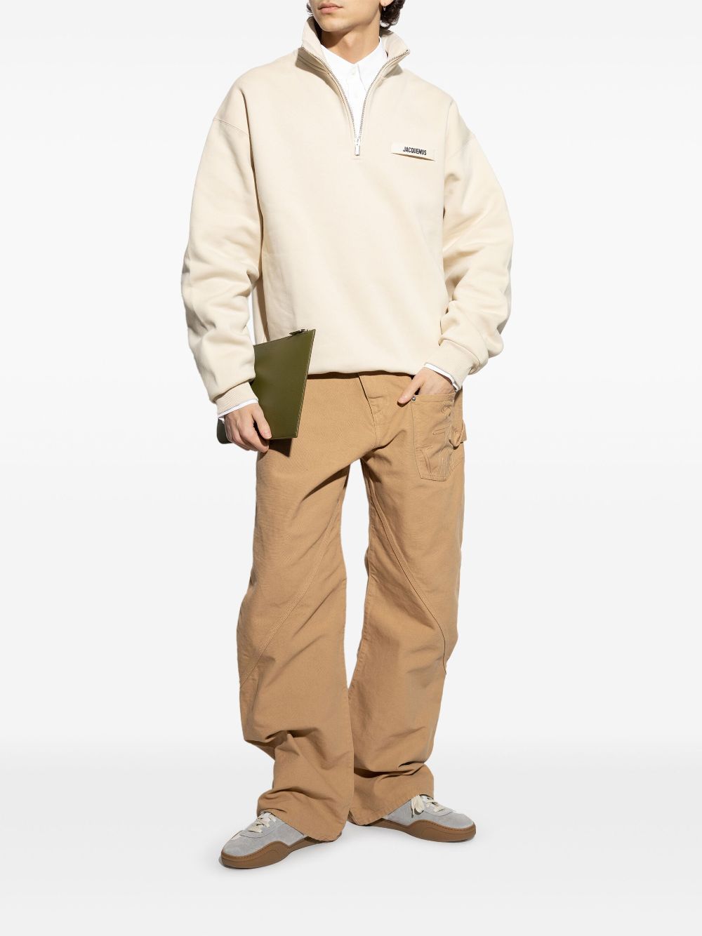 Jacquemus Gros Grain Sweatshirt Neutrals Men Sweatshirts Maison-Kitsune