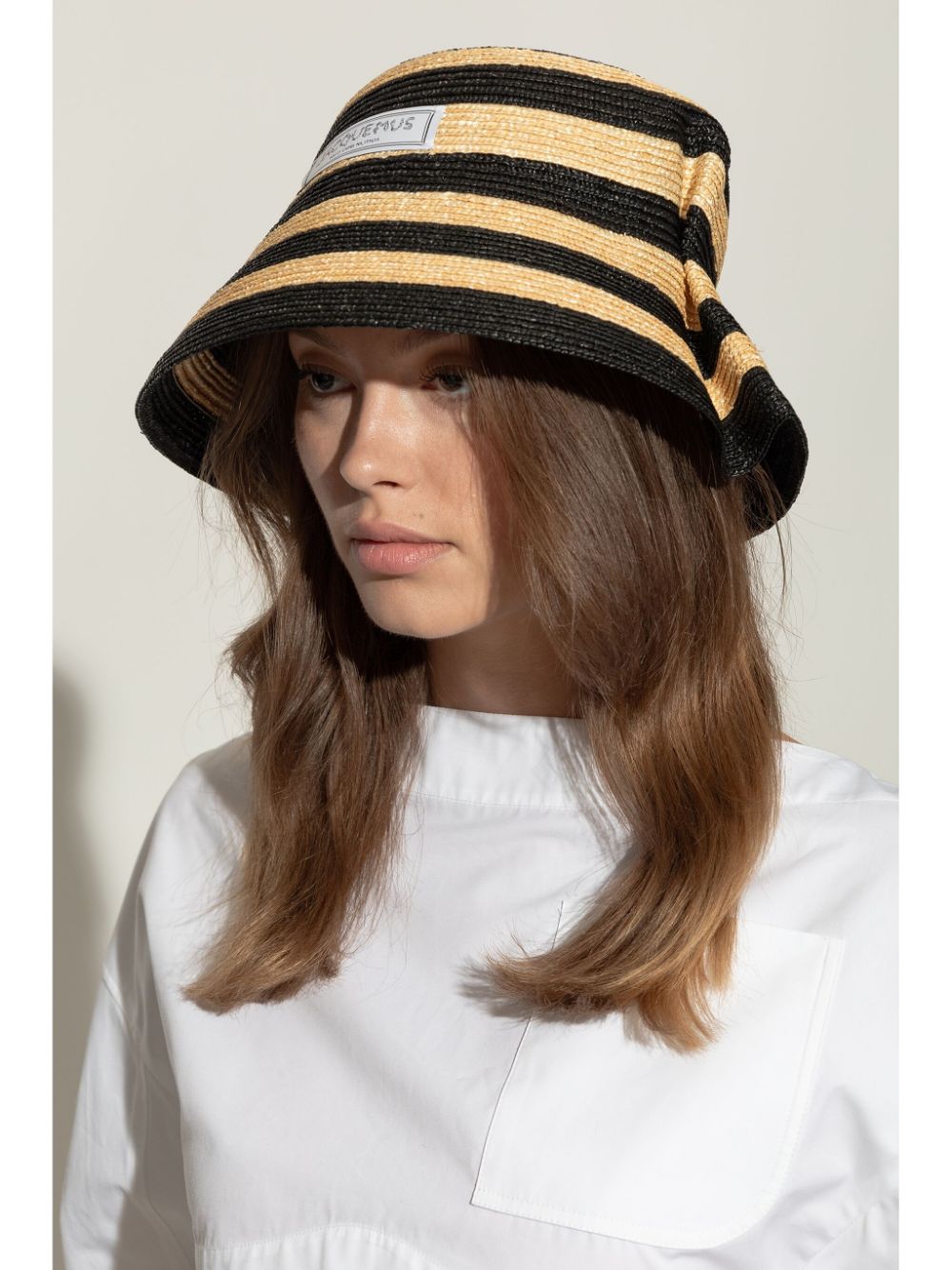 Maison-Kitsune Jacquemus Le Vela Bucket Hat Neutrals Men Hats