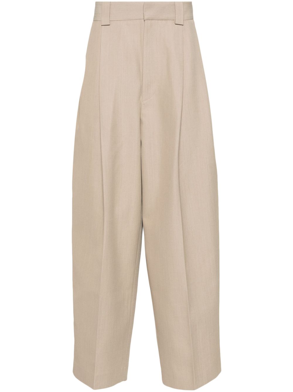 Jacquemus Le Pantalon Marzio Trousers Neutrals Men Wide Leg Pants Maison-Kitsune