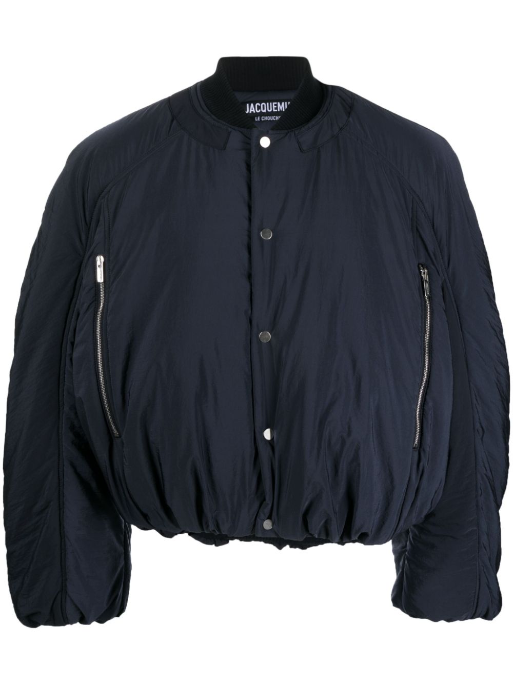 Maison-Kitsune Bomber Jackets Men Jacquemus Croissant Puffer Bomber Jacket Blue