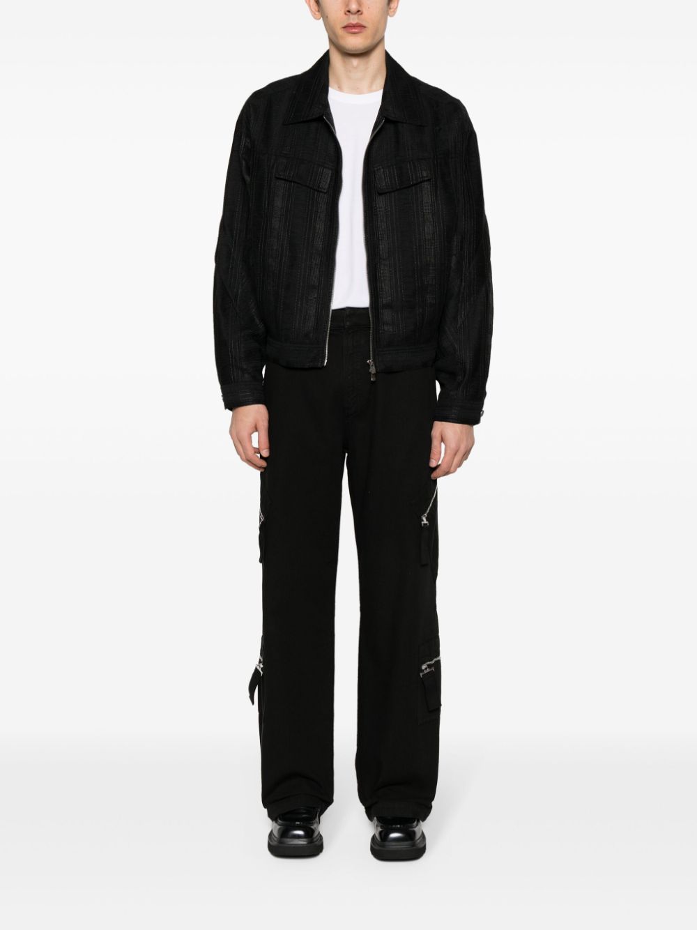 Jacquemus Le Cargo Marrone straight-leg Trousers Black Maison-Kitsune Men Regular-Fit & Straight Leg Pants